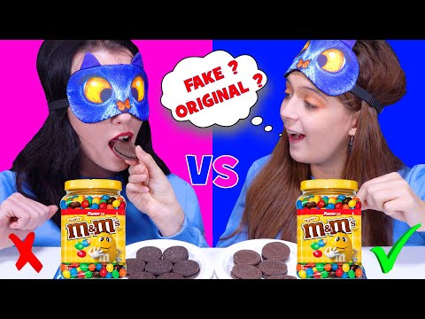 ASMR REAL FOOD VS FAKE FOOD CHALLENGE By LiliBu