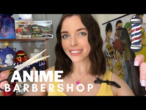 Men's Haircut and Scalp & Body Massage | Barber shop  RP (ASMR) ANIME Theme ⚡🏮