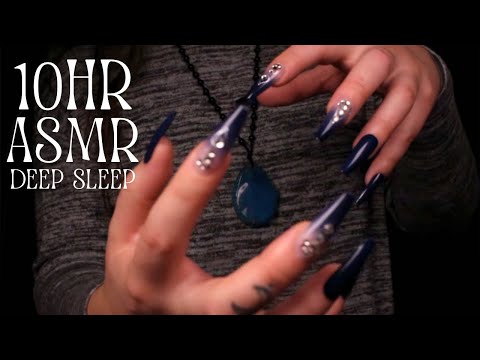 10 HR Deep Sleep Compilation 😴 ASMR Hand Movements & Blended Brown Noise
