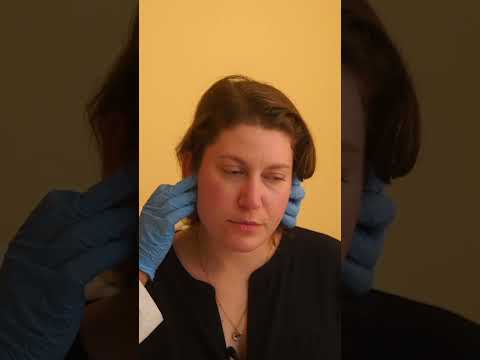 ASMR lymph node check with @ChillwithHannahB part 1 #asmr #asmrvideo #asmrmedical #relaxing