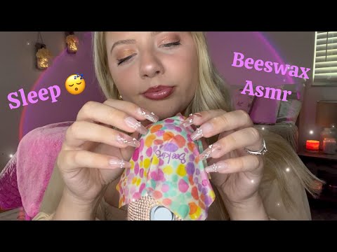 Asmr Beeswax Wraps for Sleep 😴 Tapping, Scratching, Crinkles, No Talking