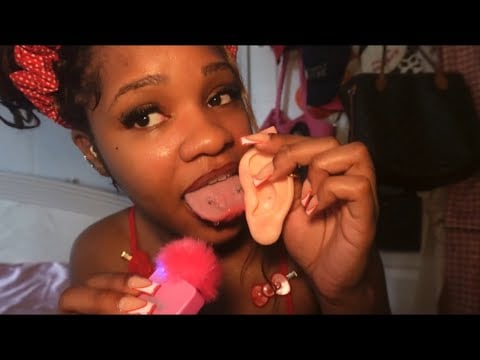 ASMR Tongue Ring & Eating Your Ear
