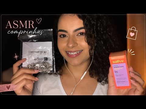 ASMR- Comprinhas da Shein, farmácia, e outros locais 😆