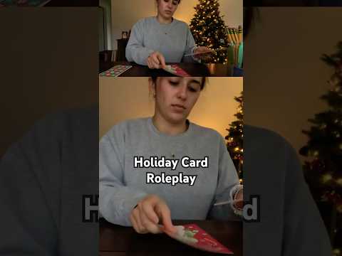 ASMR Holiday Cards: Relaxing Paper Sounds Short 🎄