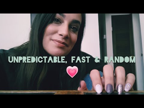 Fast & Aggressive ASMR - Grasping, Tapping, Scratching, Hand Sounds