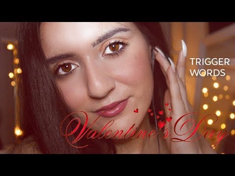 ASMR UP-CLOSE TRIGGER WORDS + MIC SCRATCHING ❤️ Valentine's Day Edition 🌹