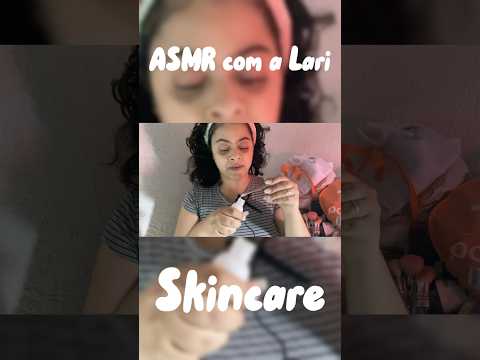 ASMR FAZENDO SKINCARE 🩷😌 #asmr #asmrvideo #makeup #asmrcommunity #anxietyrelief  #ansiedade