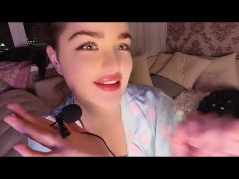 ASMR Макияж слюнями / saliva makeup 💄