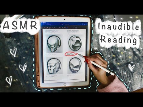 ASMR - Inaudible Whisper - iPad Writing Sounds + Tingly Tracing (Art Book)