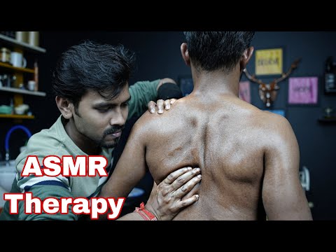 ASMR Shoulder Massage Therapy For Better Sleep | ASMR Neck Cracking Head & Shoulder Massage With Oil
