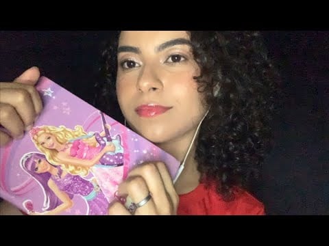 ASMR COM SONS DE PAPELARIA- Cortando papel, tapping em caderno, escrita etc