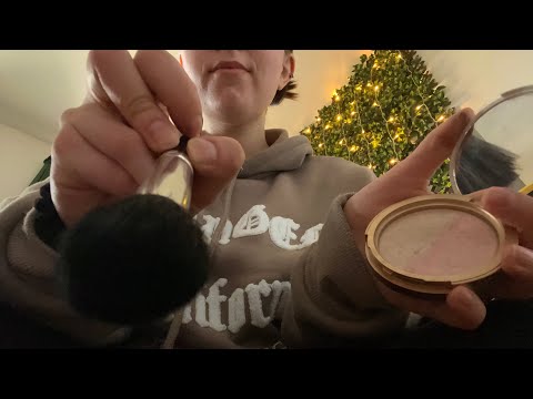 LoFi ASMR Doing Your Makeup (Rummaging & Brushing)