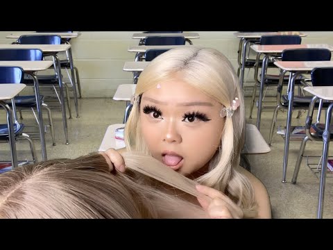 ASMR girl that's OBSESSED with you eats your lice (ft. TTDEYE) + scalp massage (realistic)