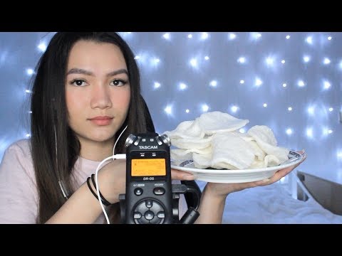 ASMR Crunchy Crab Chips Eating | tascam dr05 | ASMRhing