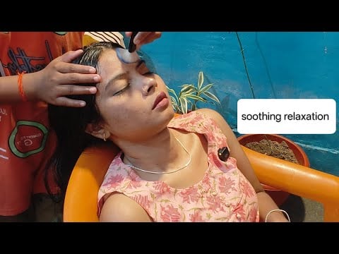 "Relaxing Head brushing,  Oiling & combing by Sonam 💆‍♀️" | 