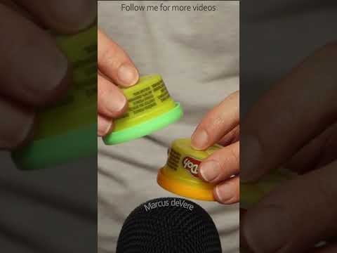 ASMR Little Finger Taps On 2 Small Plastic Pots #short