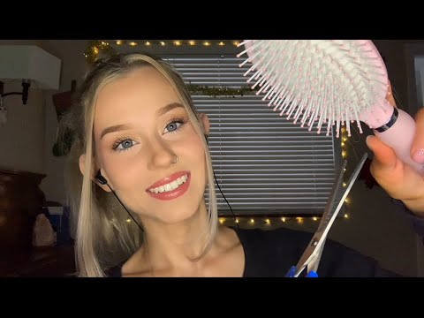 ASMR | Relaxing Haircut & Styling