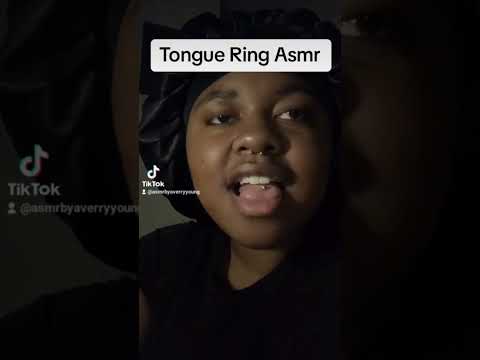 tongue ring asmr #asmr #mouthsounds
