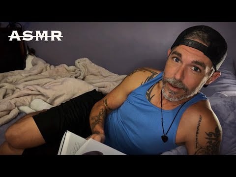 ASMR | Boyfriend Makes You Tingle (Whisper Reading, Eating Sounds, Brushing Your Hair)