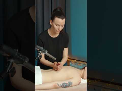 ASMR Back and Lower Back Massage by Adel to Lika #asmrade l#massageadel #barberadel