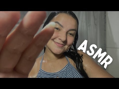 ASMR APLICADO: LAVANDO MEU CABELO DE VERDADE