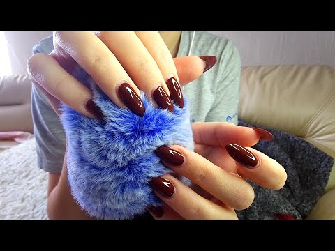 ASMR 💙 | Massage, Stroking, Fluffy microphone 😌