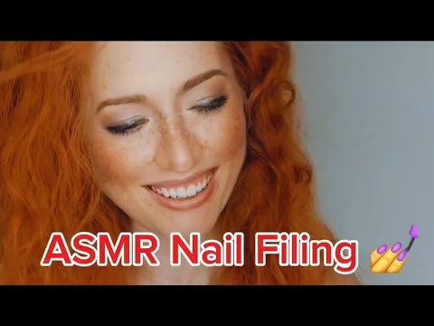 ASMR Nail Filing 💅 my Broken Nail 😭