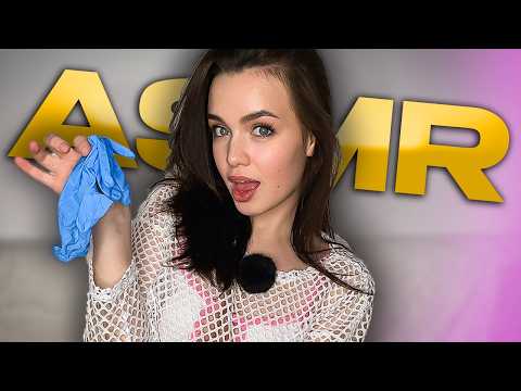 [4K USA ASMR] Pink Bunny Whispers ✨ TRY ON HAUL REVIEW | Latex Gloves Sounds, Texture & Bead Clicks