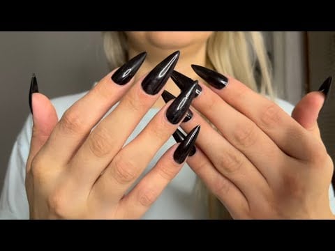 ASMR Satisfying Nails on Nails Tapping and Scratching 💅 to play as a background sound