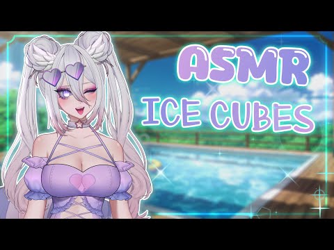 【ASMR/3dio】Refreshing Ice Cubes 🧊(Glas, cup, scratching!) | No Talking!