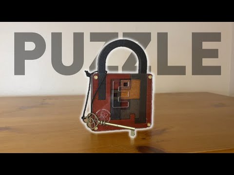 [ASMR] Wooden Lock Puzzle Solving