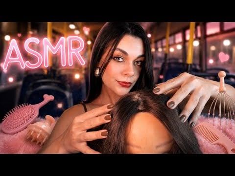 ASMR: Amiga Mexe No Seu Cabelo No Ônibus 🚌 