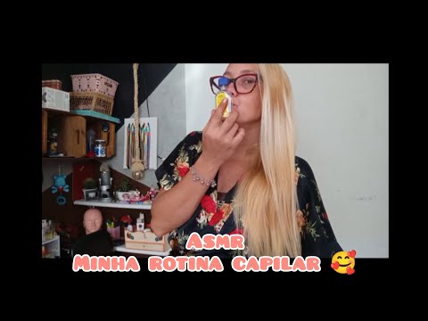 ASMR CASEIRO ||CUIDANDO DO MEU CABELO DESCOLORIDO EM CASA 🤭😍 #asmrsound #asmrvideo #sonsdeboca