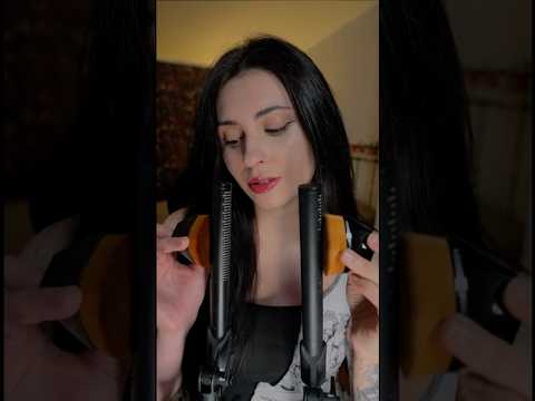 Mic Brushing🤤 #asmr #asmrvideo #asmrsounds #relax #micbrushing #brush #shorts #tingles