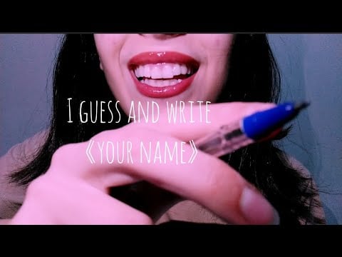 ASMR The sound of writing with a pen🖊️and Whispering💆