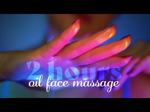 ASMR ~ 2 hr Oil Face Massage ~ Layered Sounds, Personal Attention, Closeup