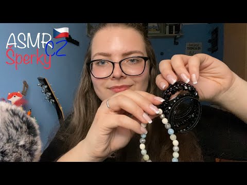 ASMR CZ Zvuky šperků a šepot | Jewellery Tapping & Scratching 💍 (English subtitles)