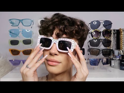 ASMR- Sunglass Collection (Acrylic Nail Tapping) 💅🏻🕶