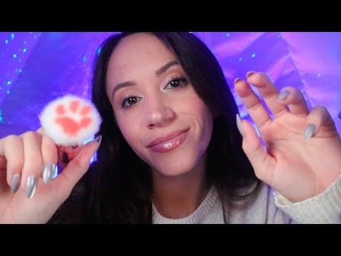 ASMR / Close To Face Personal Attention (plucking, stippling, tracing)