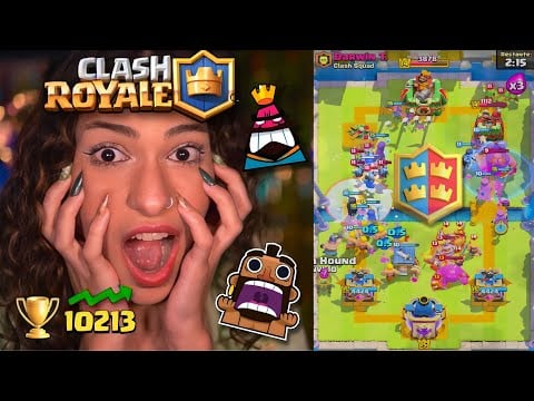 ASMR JOGANDO CLASH ROYALE 👑