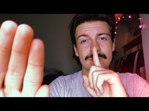 [ASMR] Repeating "Shh, Go To Sleep" With Up-Close Hand Movements | Requested Video | Visual ASMR