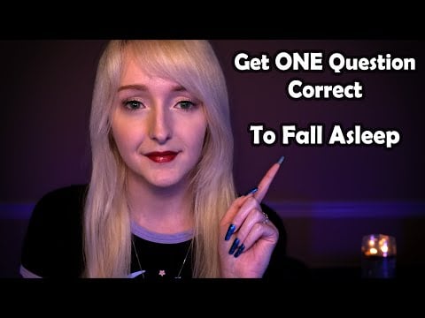 ASMR If You Get ONE Question Correct, You Can Fall Sleep | Eyes Closed