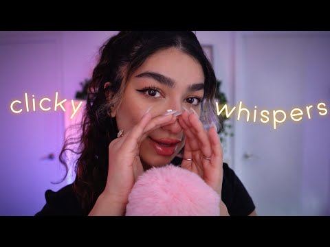 ASMR • a VERY CLICKY inaudible whisper that will KNOCK you to sleep💤