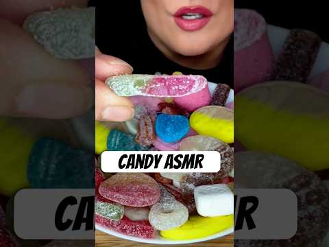 Sour cherry candy🍒 #asmr #candies #fallintoshorts #chewy #sweets