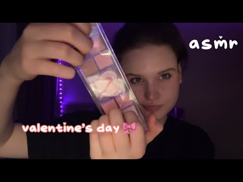 doing your valentines makeup asmr (really fast)