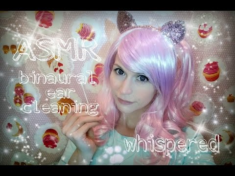 🐾  ASMR A Binaural Ear Cleaning . Whispered 耳かき 🐾