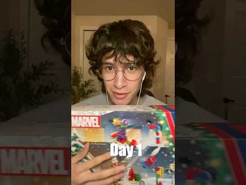 ASMR Day 1 Of The Lego Spiderman Advent Calendar🕷️ #asmr #holiday #adventcalendar #spiderman #lego