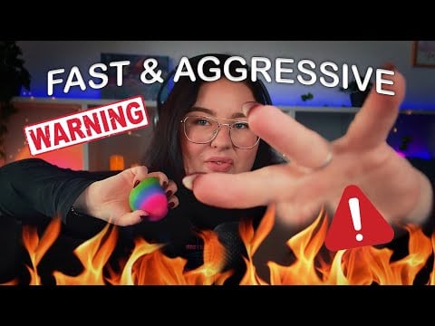 ASMR Fast & Aggressive (inget för veklingar) Snabba tingles!