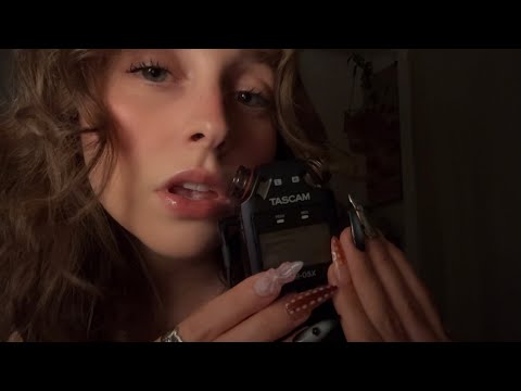 ASMR intense tascam biting (with mouth sounds and mic taps)