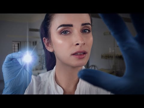ASMR Deutsch Arzt Roleplay: Cranial Nerve Exam wegen Crowdsurfing (Soft Spoken German ASMR)